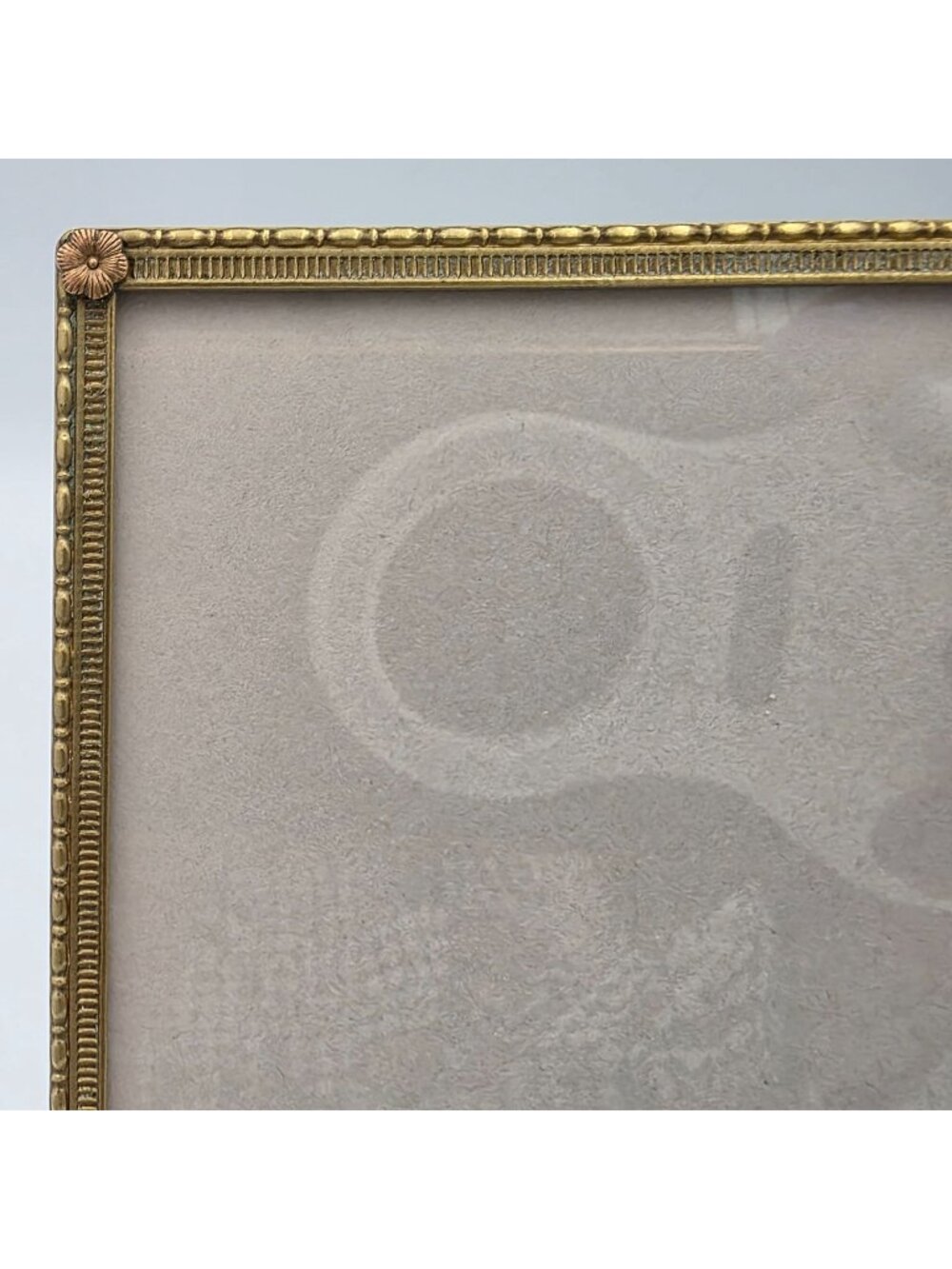 Vintage Brass Ornate Picture Frame Copper Floral Corners 6" x 4"